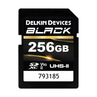 Delkin SDXC BLACK Rugged UHS-II (V90) R300/W250 256GB
