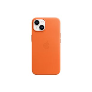 Apple iPhone 14 Plus nahast MagSafe ümbris, oranž