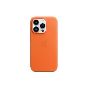 Apple iPhone 14 Pro Max nahast MagSafe ümbris, oranž