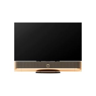 Bang & Olufsen 55" OLED teler koos Beosound Theatre kuldsest alumiiniumist ning puidust ribikattega soundbariga