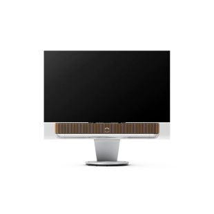 Bang & Olufsen 65" OLED teler koos Beosound Theatre soundbariga, mis on valmistatud alumiiniumist ning puidust ribikattega