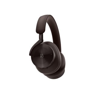 Bang & Olufseni Beoplay H95 m&uuml;rasummutavad Bluetooth k&otilde;rvaklapid on tumepruunid ning padja k&uuml;ljel on sama tooni alumiiniumist detailid, tootekood 1266115