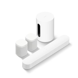 Sonose kodukinokomplekt BEAM 2 + SUB Mini + ONE SL kõlarid 2tk, valge