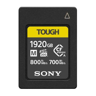 Sony CFexpress tüüp-A mälukaart 1920GB TOUGH, lugemiskiirus 800 MB/s