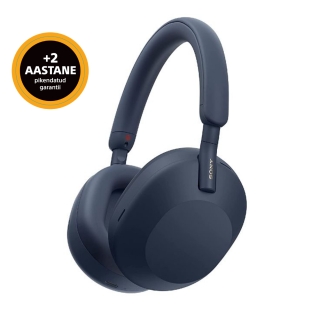 Sony m&uuml;rasummutavad bluetooth Hi-Res k&otilde;rvaklapid WH-1000XM5, sinine