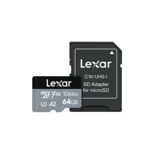 Lexar Pro microSD mälukaart 64GB, 160 MB/s / 70 MB/s