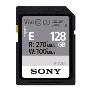 Sony mälukaart 128GB, lugemiskiirus 270 MB/s