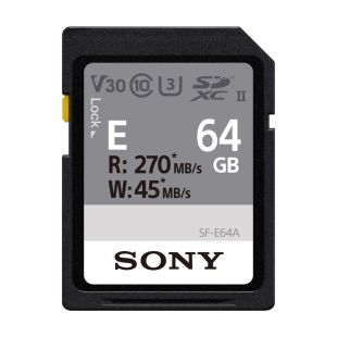 Sony mälukaart 64GB, lugemiskiirus 270 MB/s