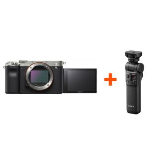 Sony hübriidkaamera a7c kere koos GP-VPT2BT käsistatiiviga