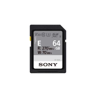 Sony mälukaart 64GB, lugemiskiirus 270 MB/s