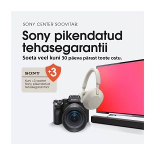 Pikendatud Sony tehasegarantii 3.aasta