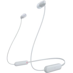 Sony bluetooth nööpkõrvaklapid WI-C100, valge
