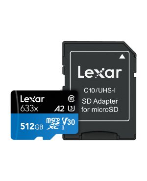 Lexar mälukaart 633X microSDHC/XC (V30) R95/W45 512GB