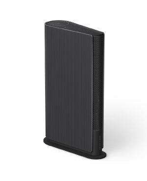 Bang & Olufseni Beosound Emerge multiruum Wifi kõlar on musta värvi ja disainilt raamatu kujuline