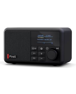 Pinell Compact FM/DAB/DAB+ kaasaskantav raadio, must