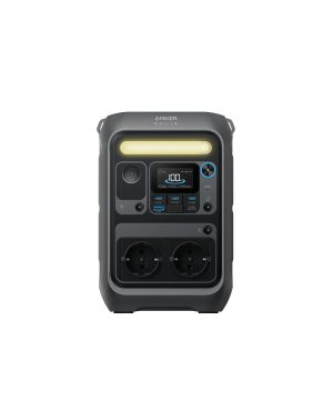 Anker Solix C300X  kaasaskantav akujaam A1723311, Eestvaates, valgusti , väljundpesadega ja ekraaniga. 