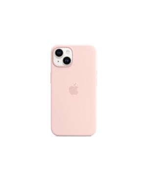 Силиконовый чехол MagSafe для Apple iPhone 14 Plus, розовый