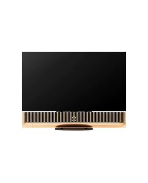 Bang & Olufsen 55" OLED teler koos Beosound Theatre kuldsest alumiiniumist ning puidust ribikattega soundbariga