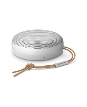 Bang & Olufsen Beosound A1 2nd Gen on kaasaskantav Bluetooth kõlar, hõbedasest alumiiniumist