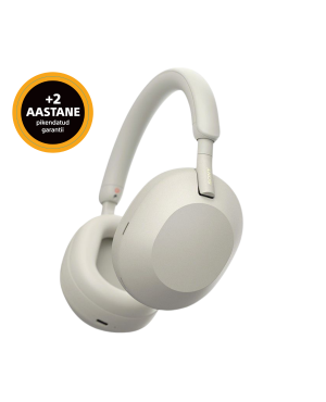 Sony mürasummutavad bluetooth Hi-Res kõrvaklapid WH-1000XM5, hõbedane