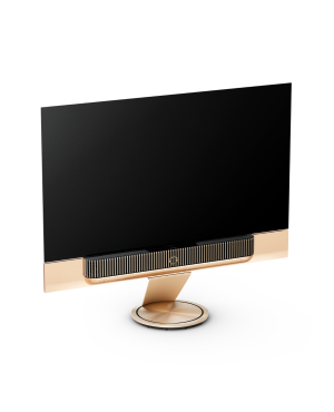 Bang & Olufsen 77" OLED teler Beosound Theatre, kuldne, hele tamm, mootoriga alus