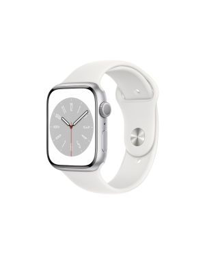 Nutikell Apple Watch Series 8 Alumiinium GPS 45mm, hõbedane/valge
