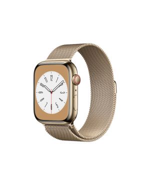 Nutikell Apple Watch Series 8 Roostevaba Teras GPS + LTE 45mm, Milanese rihm, kuldne