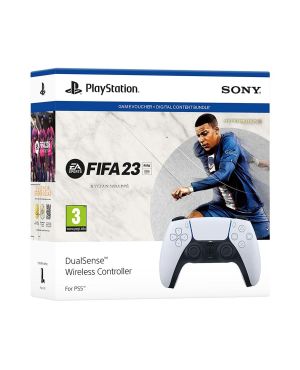 Sony DualSense pult PS5 konsoolile koos FIFA 23 mänguga, valge