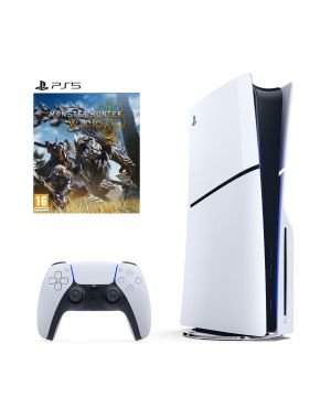 Sony PlayStation 5 Slim plaadilugejaga mängukonsool + Monster Hunter Wild