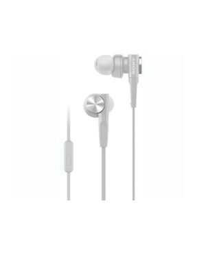 Sony Extra Bass mikrofoniga nööpkõrvaklapid MDR-XB55AP, valge