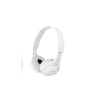 Наушники Sony с микрофоном MDR-ZX110AP, белые