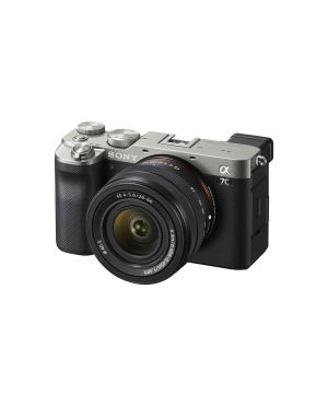 Полнокадровая гибридная камера Sony a7c, комплект 28-60 мм, серебристый