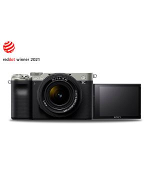 Корпус полнокадровой гибридной фотокамеры Sony a7c, серебристый