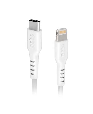 SBS USB-C - Lightning kaabel 1 meeter, valge