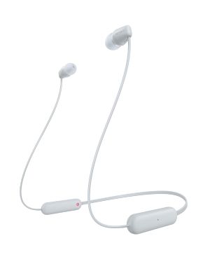 Sony bluetooth nööpkõrvaklapid WI-C100, valge